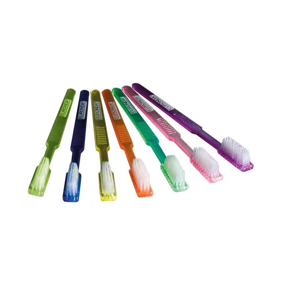 Euronda Monoart Disposable Toothbrush, 100 items, purple