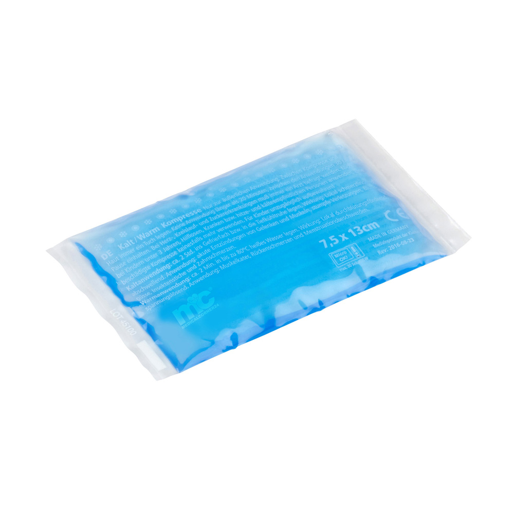 2x Hot and Cold Compresses 8x13 cm with 2 Nonwoven Cases