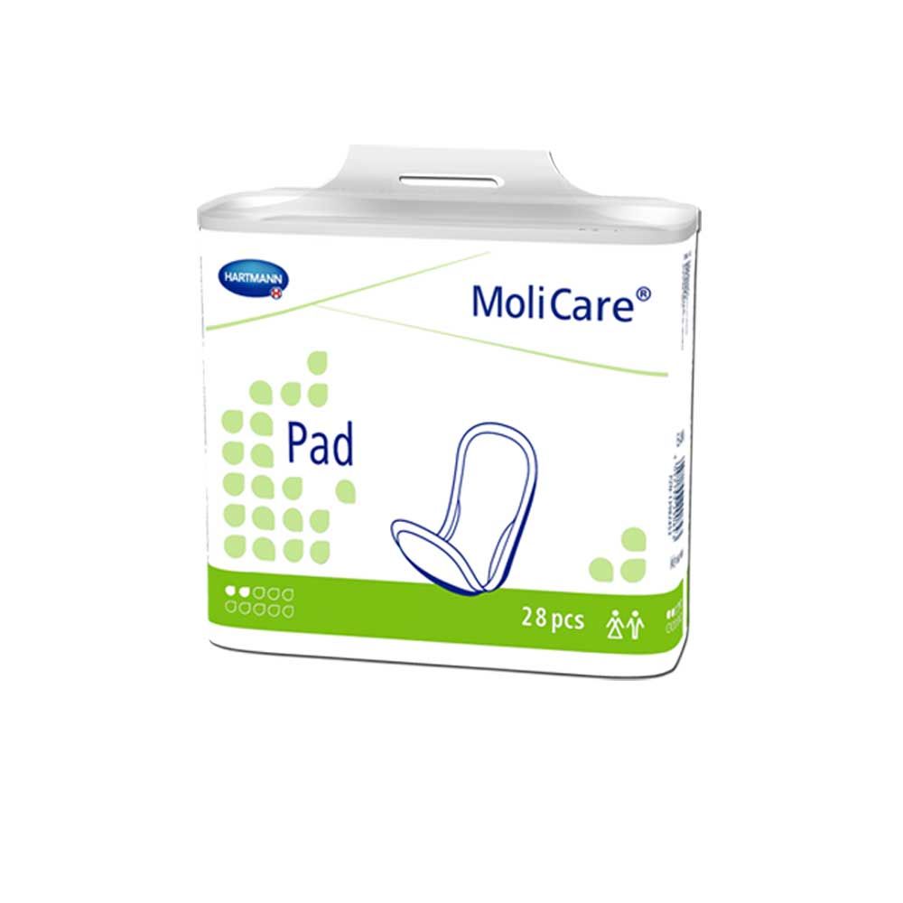 Hartmann MoliCare® Pad Incontinence Pads, Discreet, 28pcs, 2 Drops