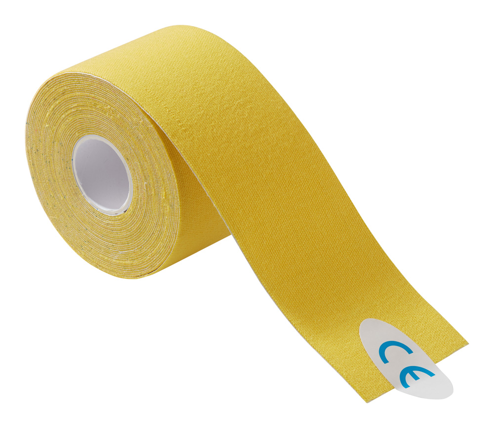 Power Kinesiology Tape, 5 cm x 5 m, 1 roll, yellow