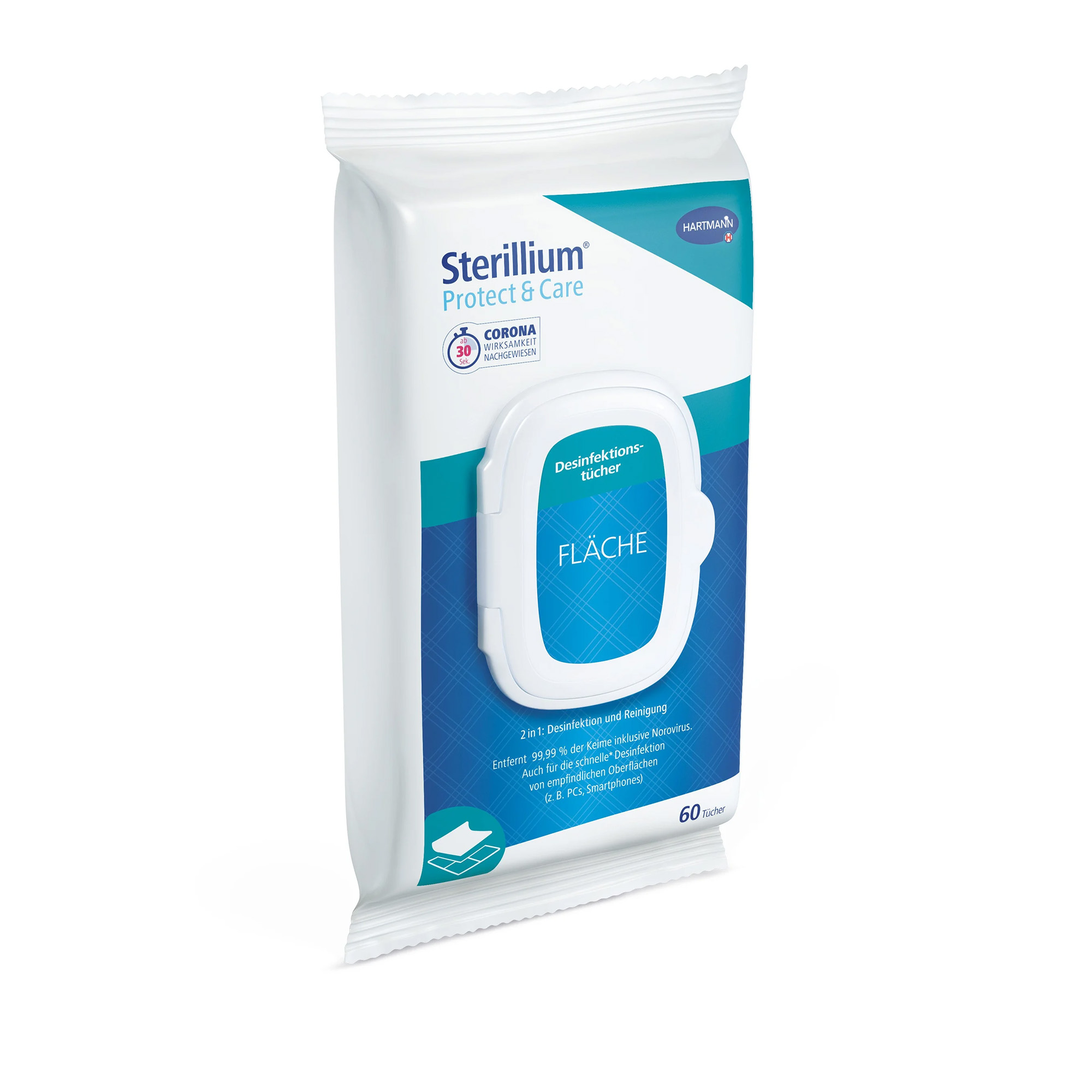 Bode Sterillium® Protect & Care Surface Disinfection Wipes, 60 pcs