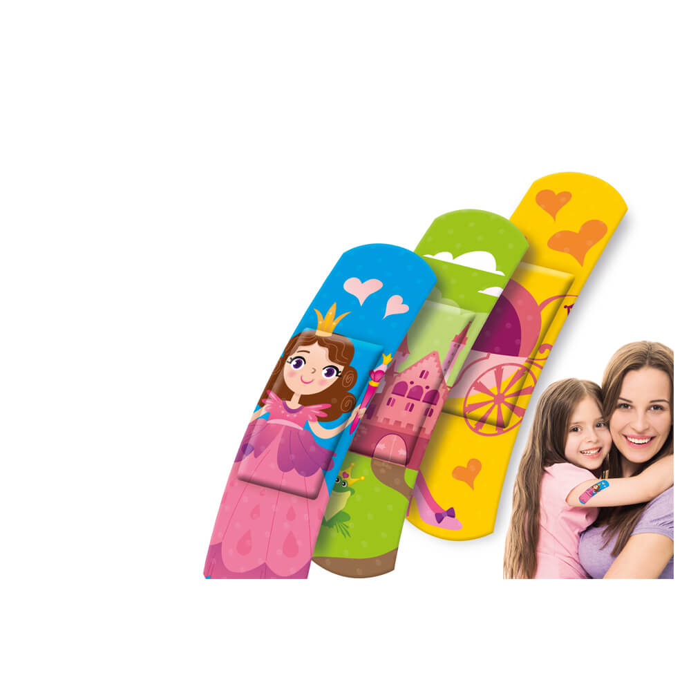 Lifemed® Plaster strips KIDS, 6 x 1,7cm, 10 pieces, fairy tale
