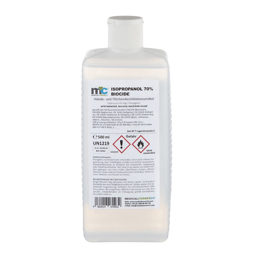 MC24® Hands/Surface Disinfection Biocide, Rectangle Hinges Flap, 500ml