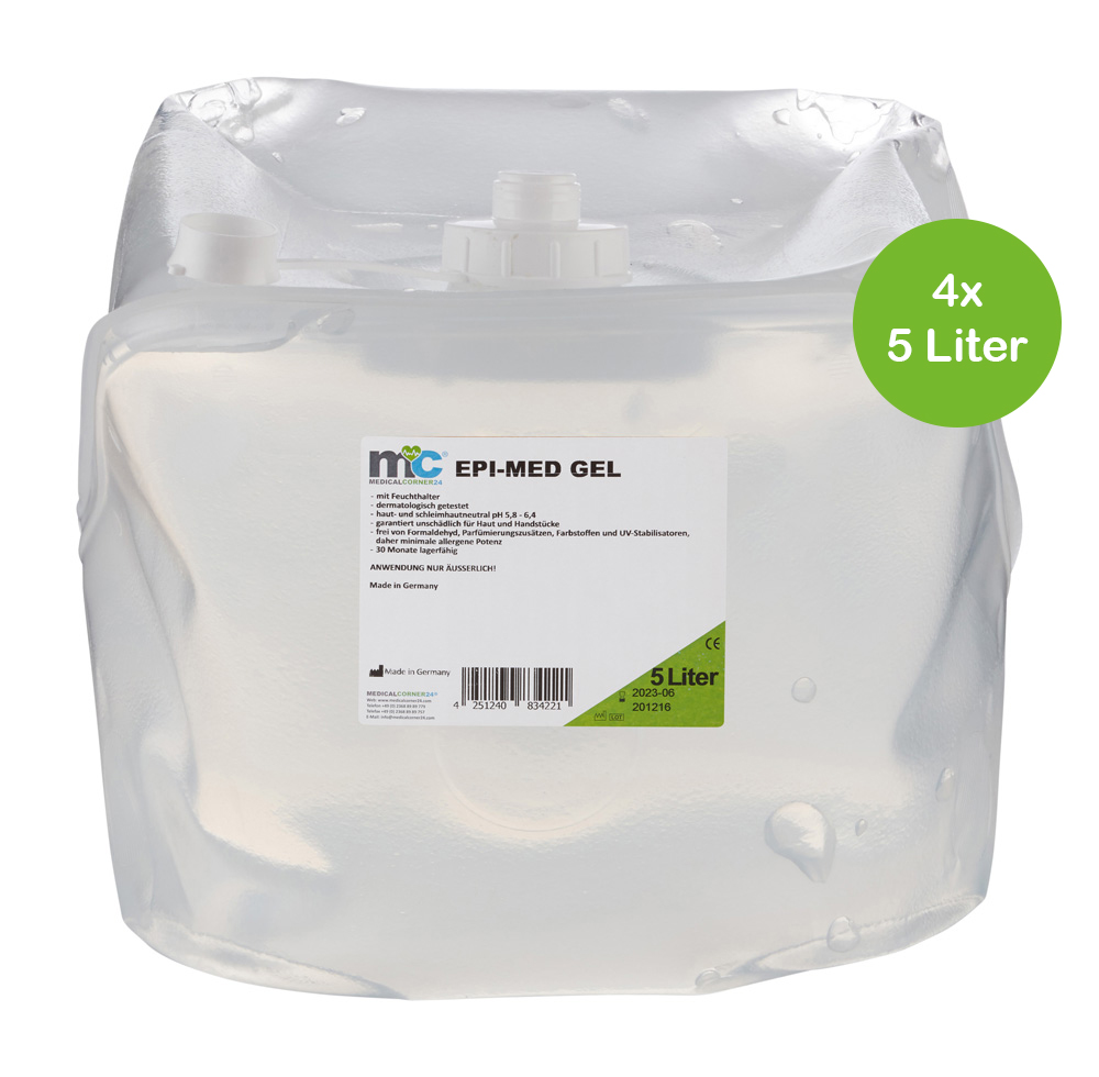 IPL Gel Epi-Med, IPL contact gel, 4 x 5 litre cubitainer