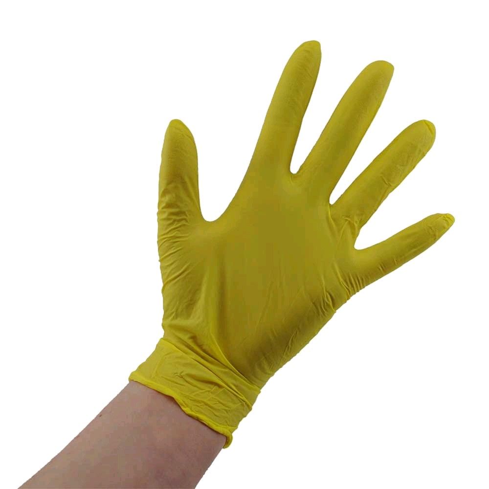 Nitrile Gloves Style Lemon of Ampri, powder free, L