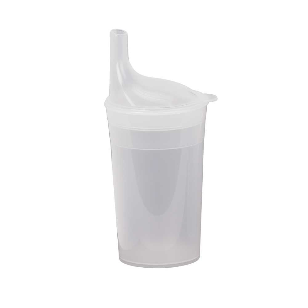 Behrend drinking cup, long mouthpiece, porridge, autoclavable, transp.