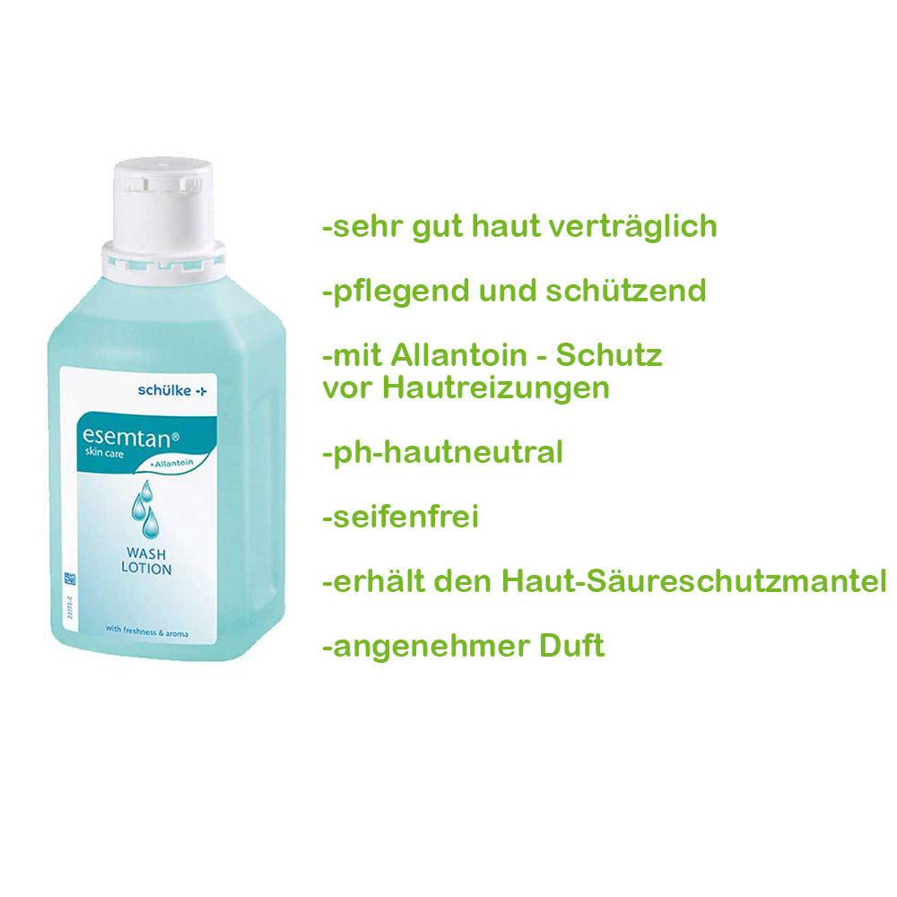 Schülke esemtan® wash lotion, allantoin, soap-free pH neutral, 500 ml