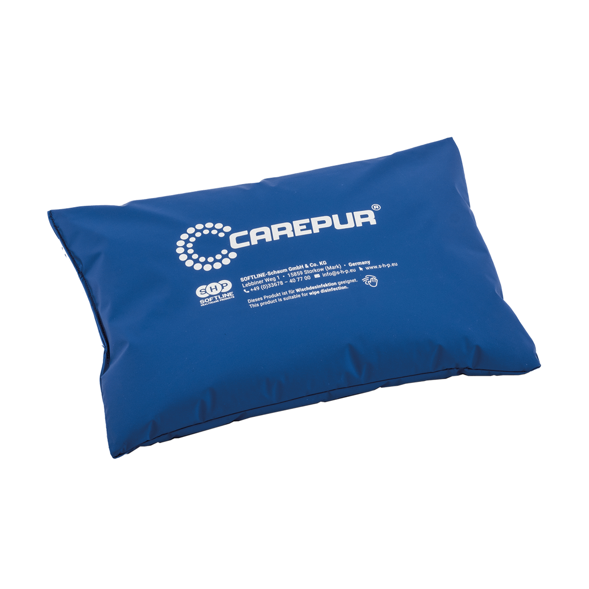 SHP CAREPUR Universal Pillow M (-15% filling), blue, 60 x 40 cm
