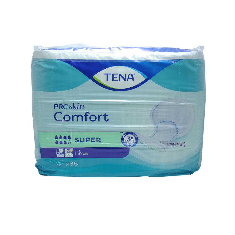 TENA COMFORT SUPER pad for medium incontinence, 2x 36 pieces