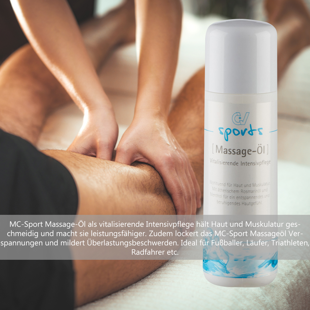 MC Sport Massage Oil, stimulating, relaxing intensive care, 200 ml