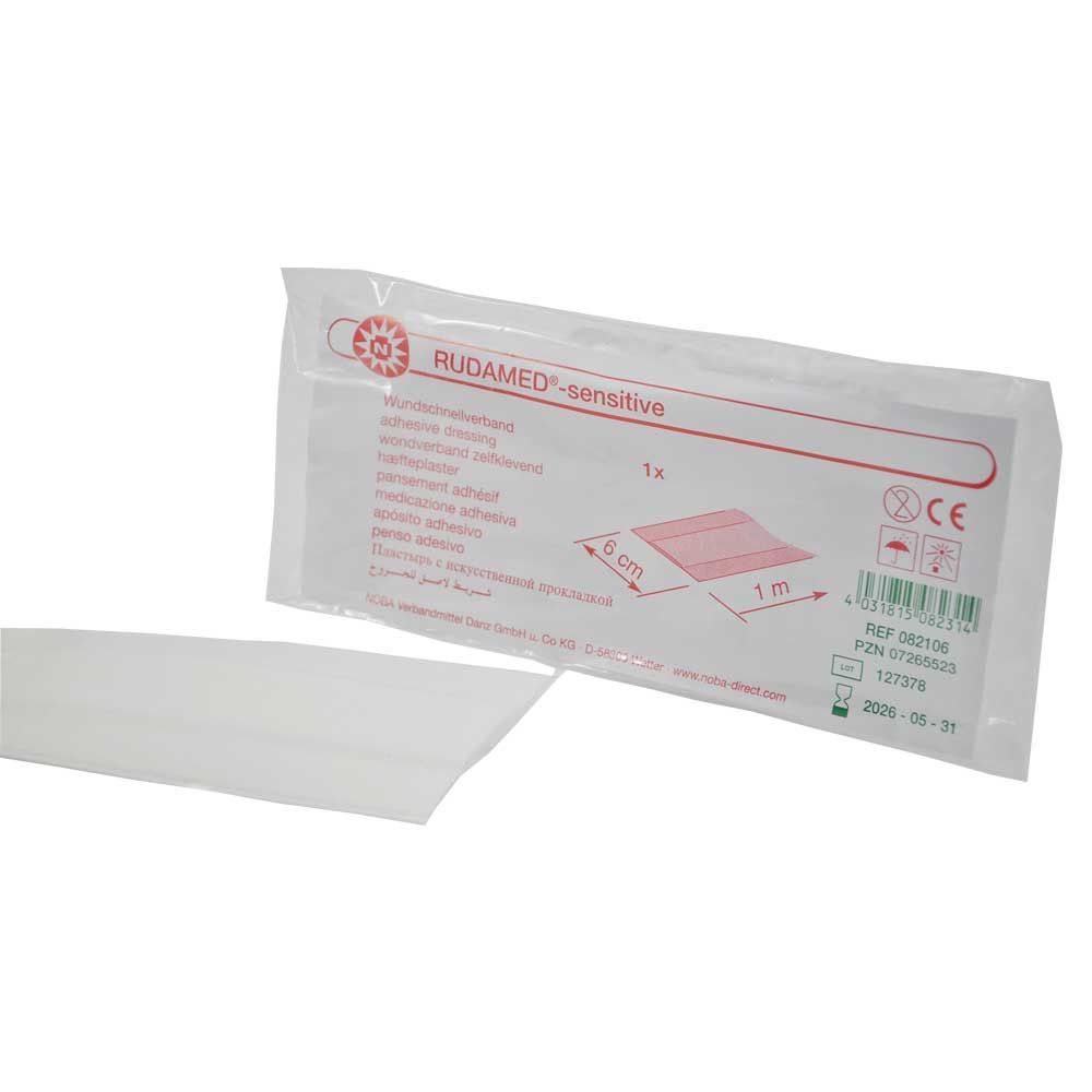 Noba RUDAMED®-sensitive, wound dressing, white, 8cmx5m