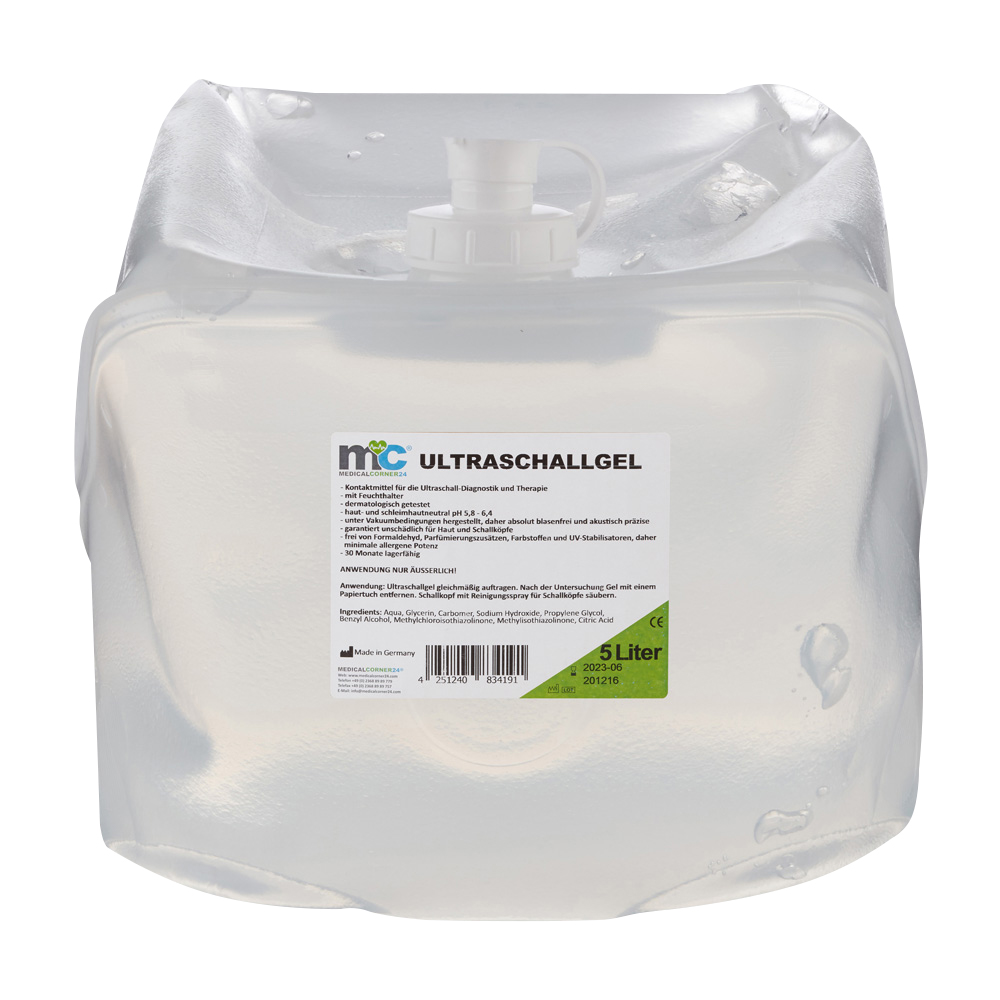 Ultrasound Gel, Sonography Gel, Transmission Gel, 5 litre cubitainer