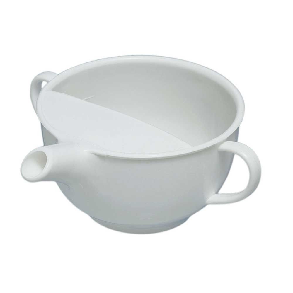 Behrend feeding cup, polypropylene, 2 handles, white, 200ml