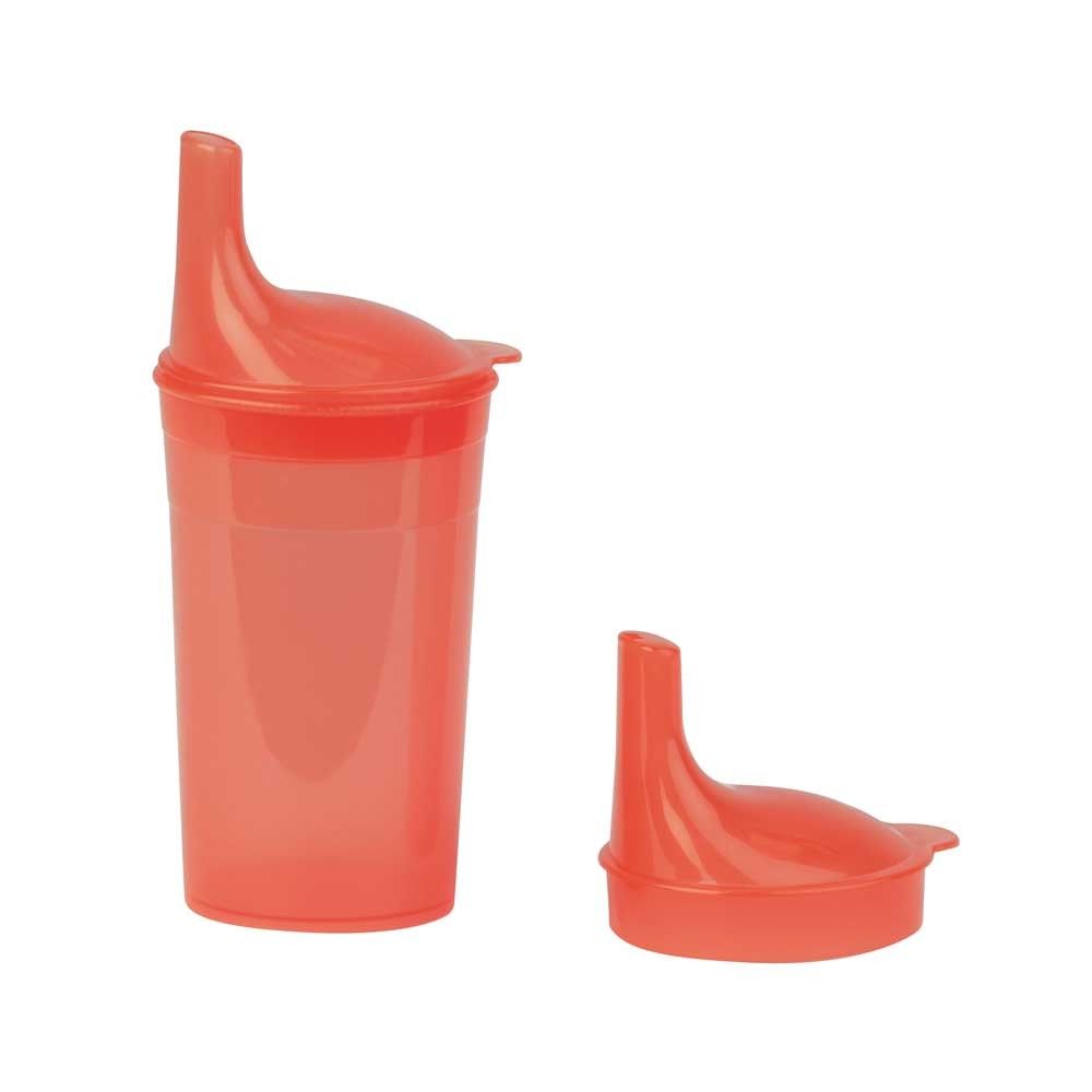 Drinking cup-Set Color, 2 mouthpieces tea / porridge, 250ml, red