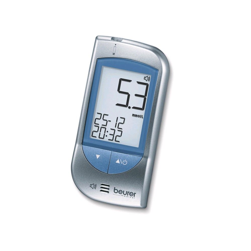 Blood Sugar Meter GL 34 by Beurer, mg/dl, including 50 test stripes