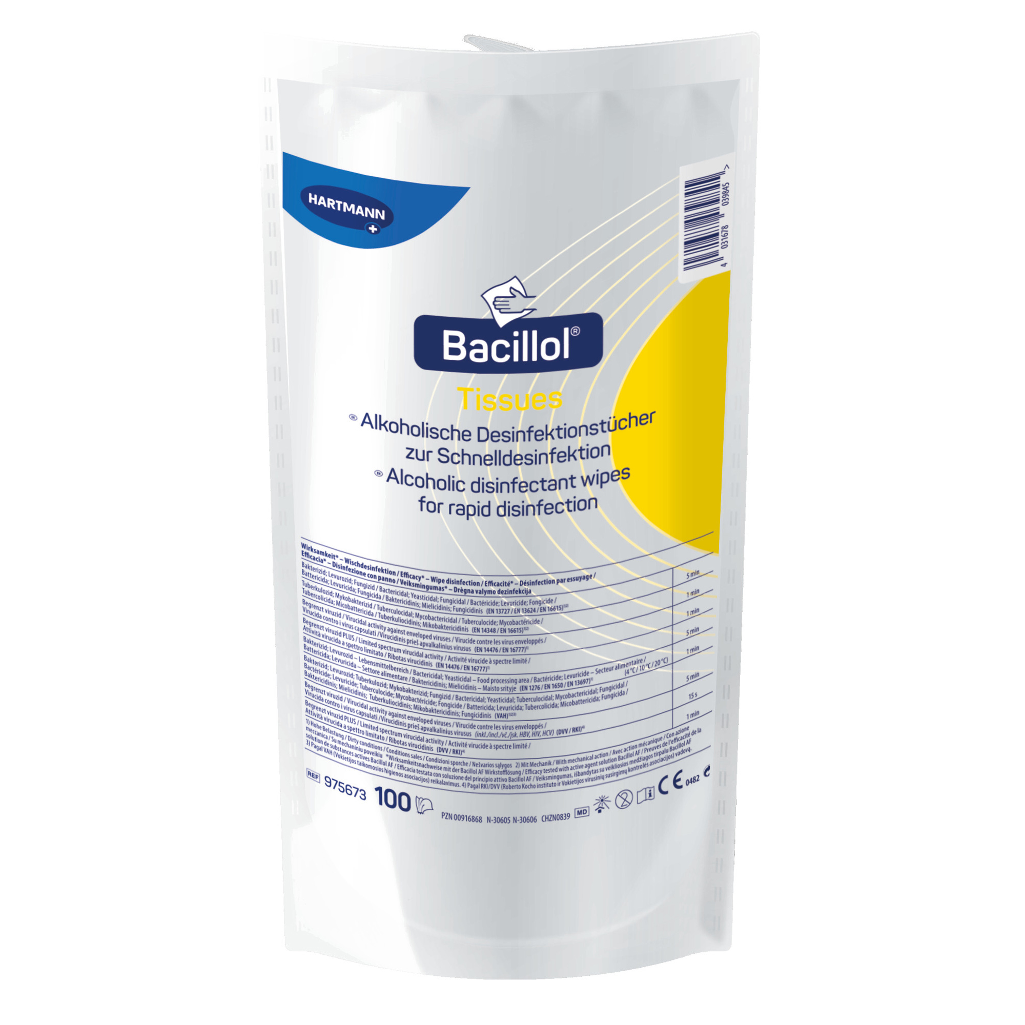 Bacillol Tissues Refill Pack with 100 wipes