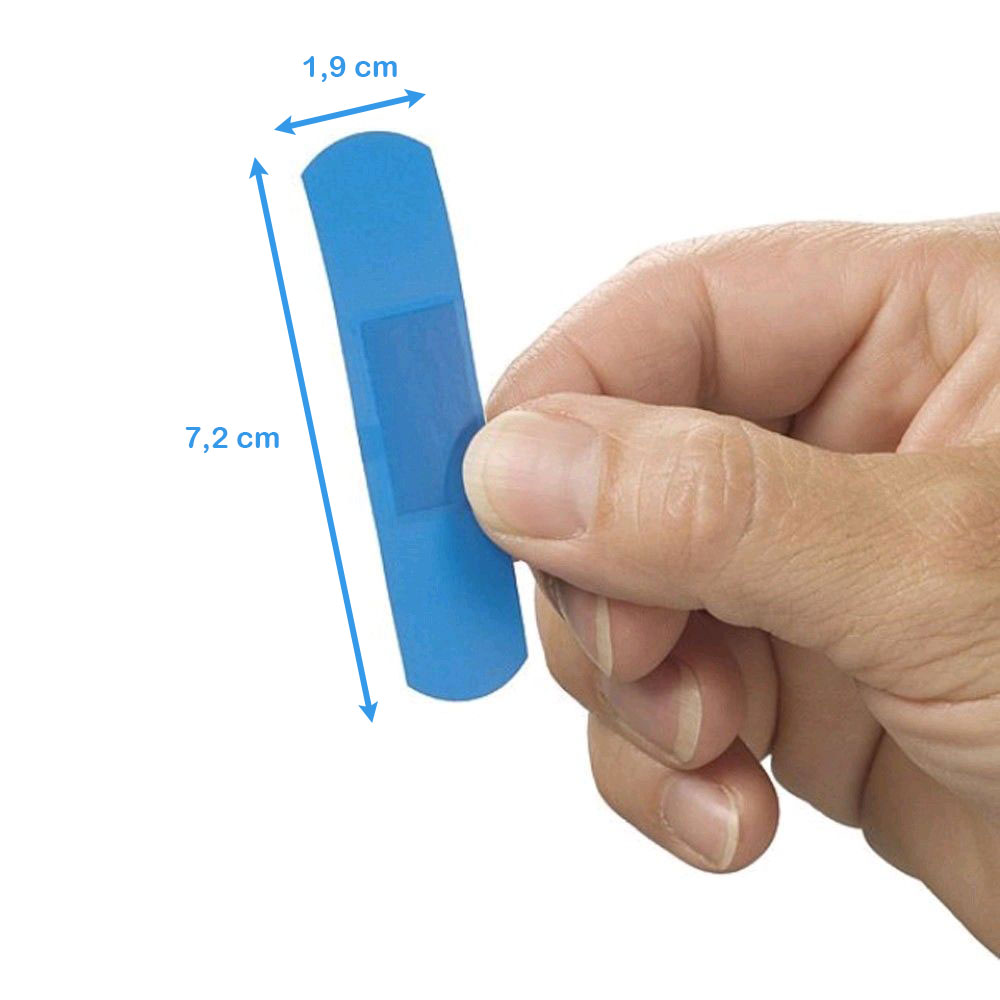 Detectable Plaster, blue, 72 x 19 mm, 25 items