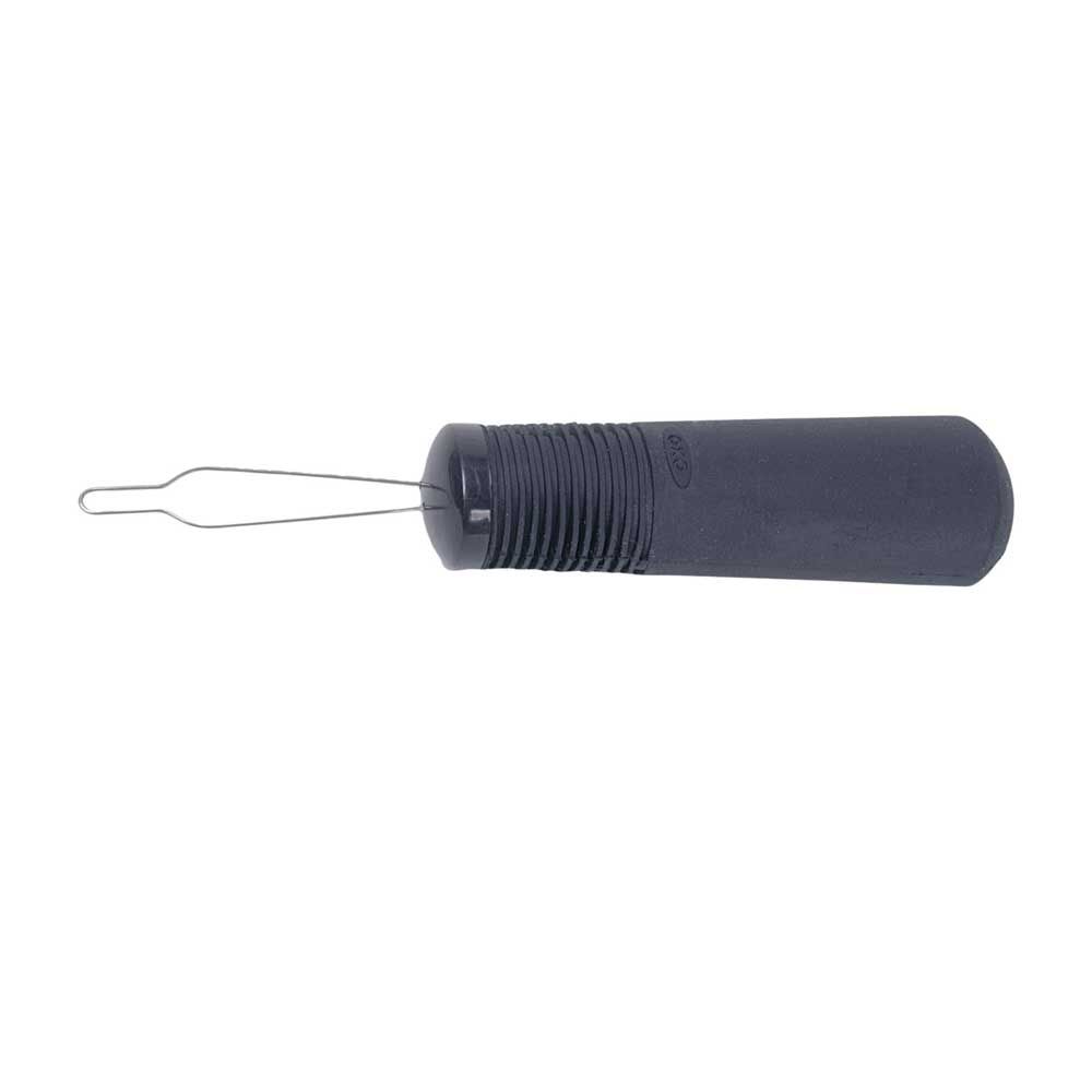 Behrend button aid good grips, thick plastic handle, steel eyelet