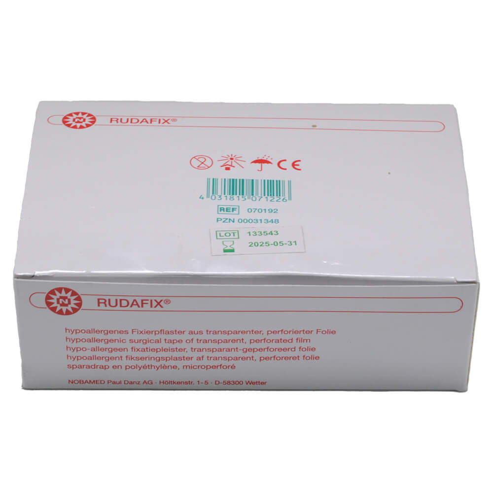 Noba Rudafix Fixing, plaster, transparent 2,5 cmx9,14m 12 rolls