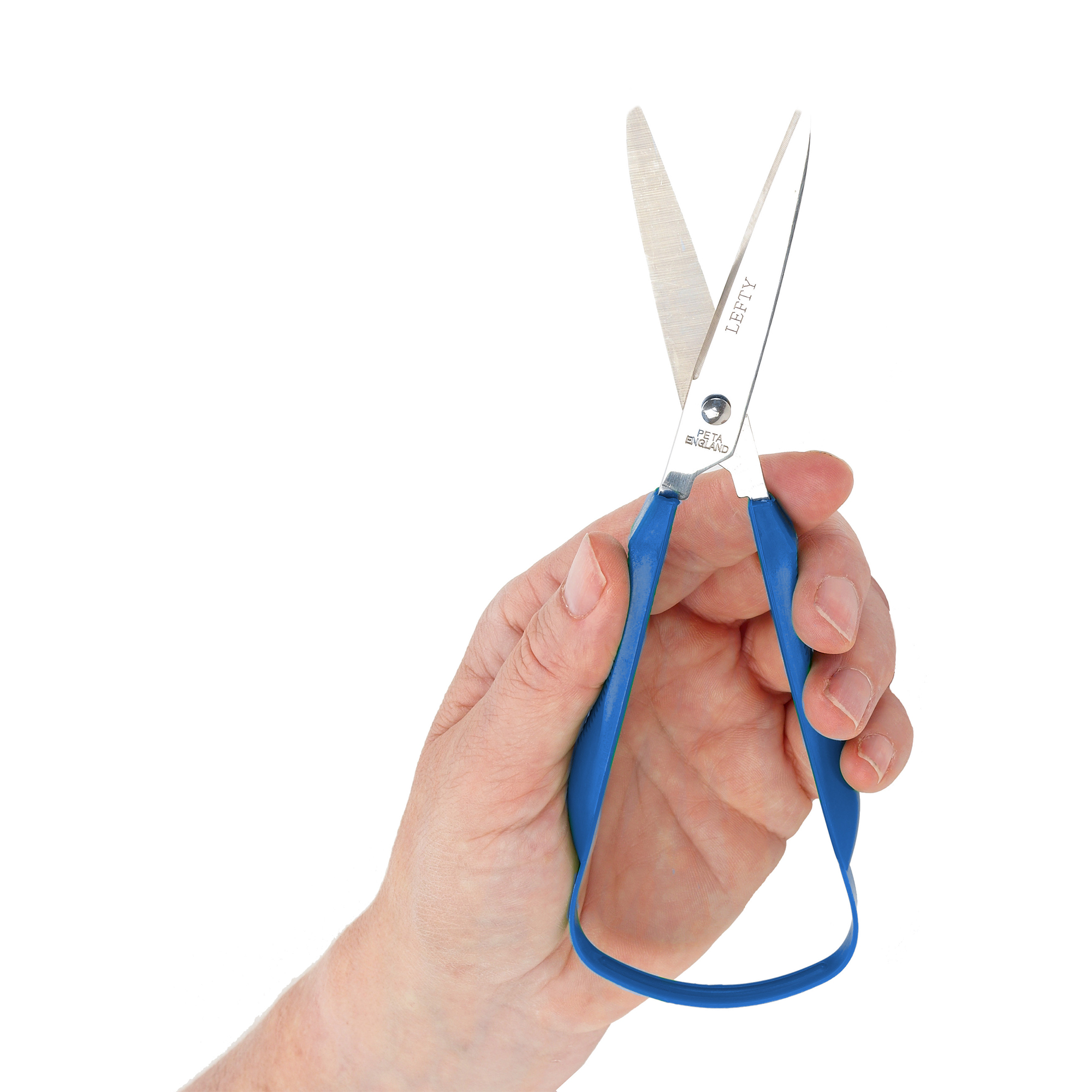 Sundo EASI-GRIP Scissors, pointed 4.5 cm, blue, Right-handed