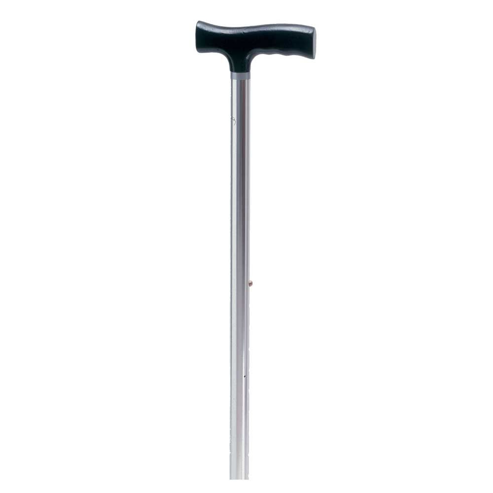 Behrend walking stick, alu, comfort handle, adjustable, silver