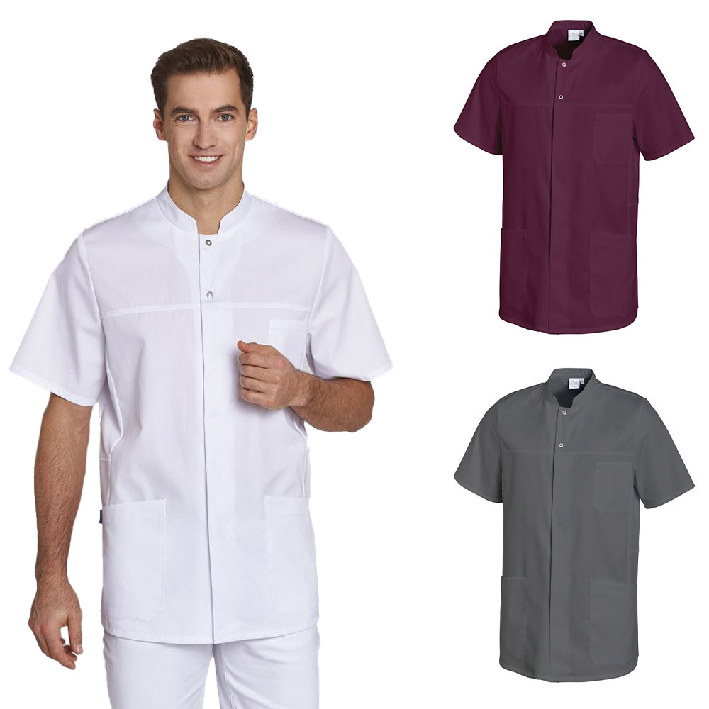 Leiber casaques, men, short sleeve, 2 side & 1 chest pocket, colors/sizes S-4XL