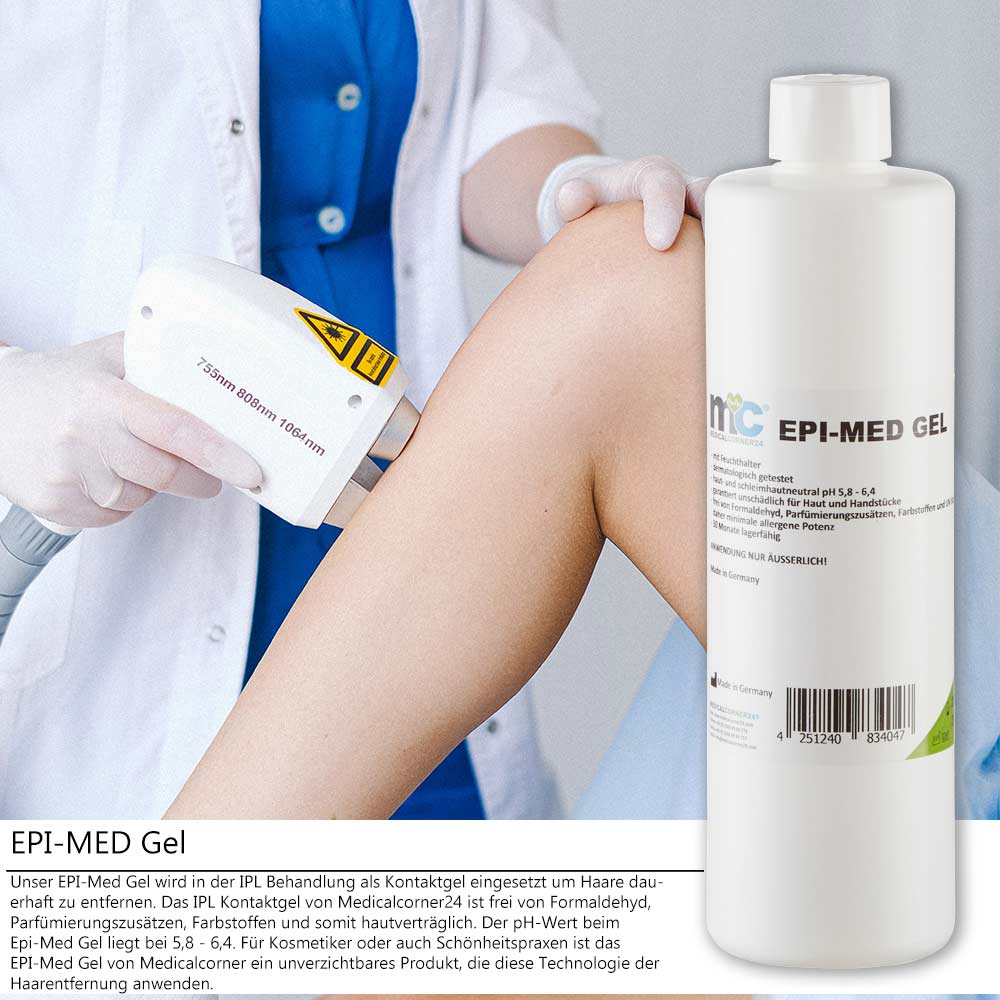 IPL Gel Epi-Med, IPL contact gel for laser hair removal, 500 ml