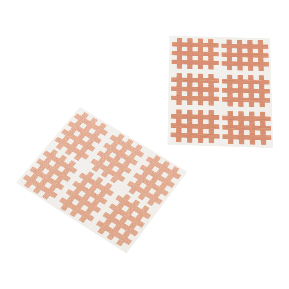 Cross Tape, Cross Patch, Grid Tape, 3,6x2,8 cm, 3 colors, 18 sheets