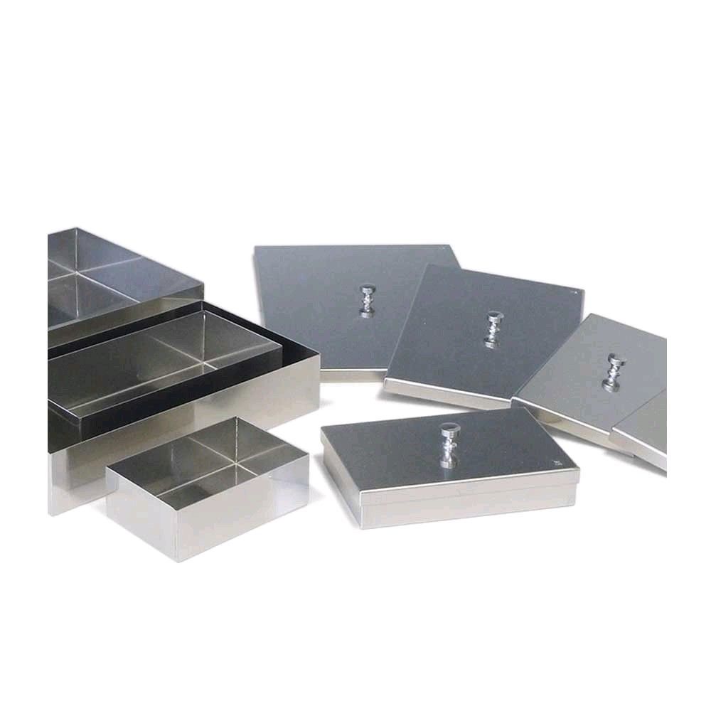 Ratiomed instrument tray, stainless steel brushed, cover, 42x8x8 cm