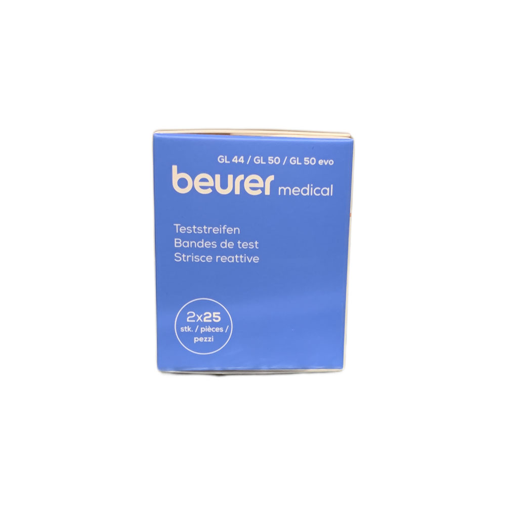 Blood Sugar Test Stripes for GL 44 and GL 50 by Beurer, 50 items