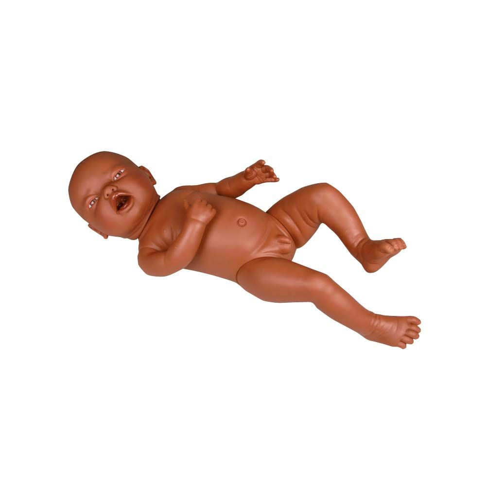 Erler Zimmer Neonate Doll for Nappy Practice, dark-skinned/male