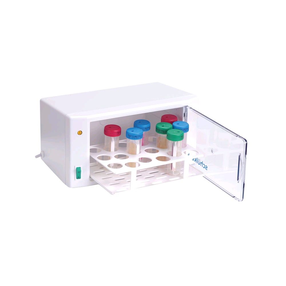 Schülke Cultura incubator for 18 Agar Strips, transparent door