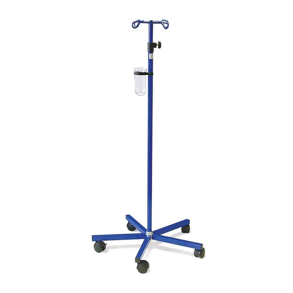 Ratiomed IV pole, safety hooks, 5 casters, height adjustable, colors