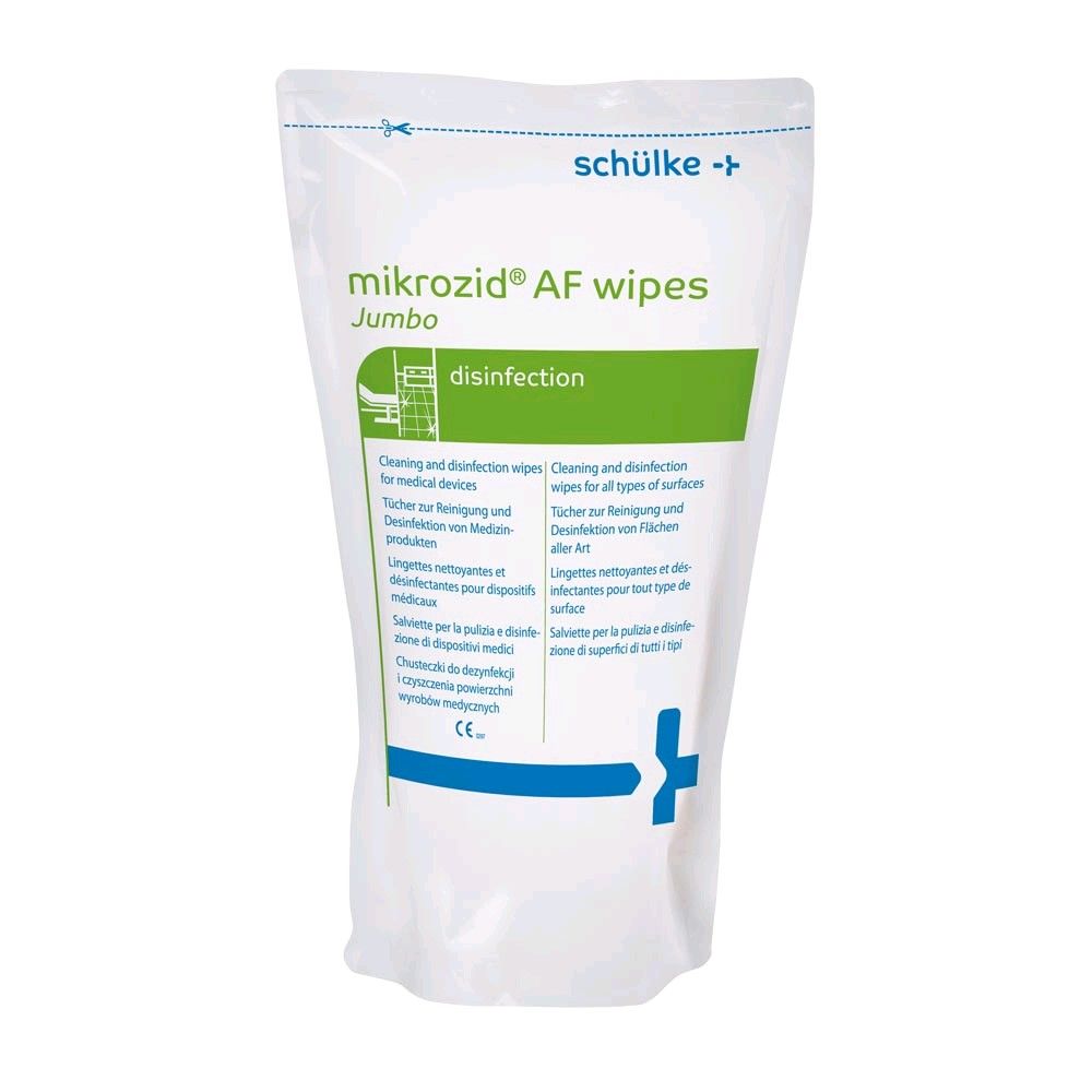 Schülke mikrozid® AF Jumbo disinfecting wipes, refill á 220 Wipes