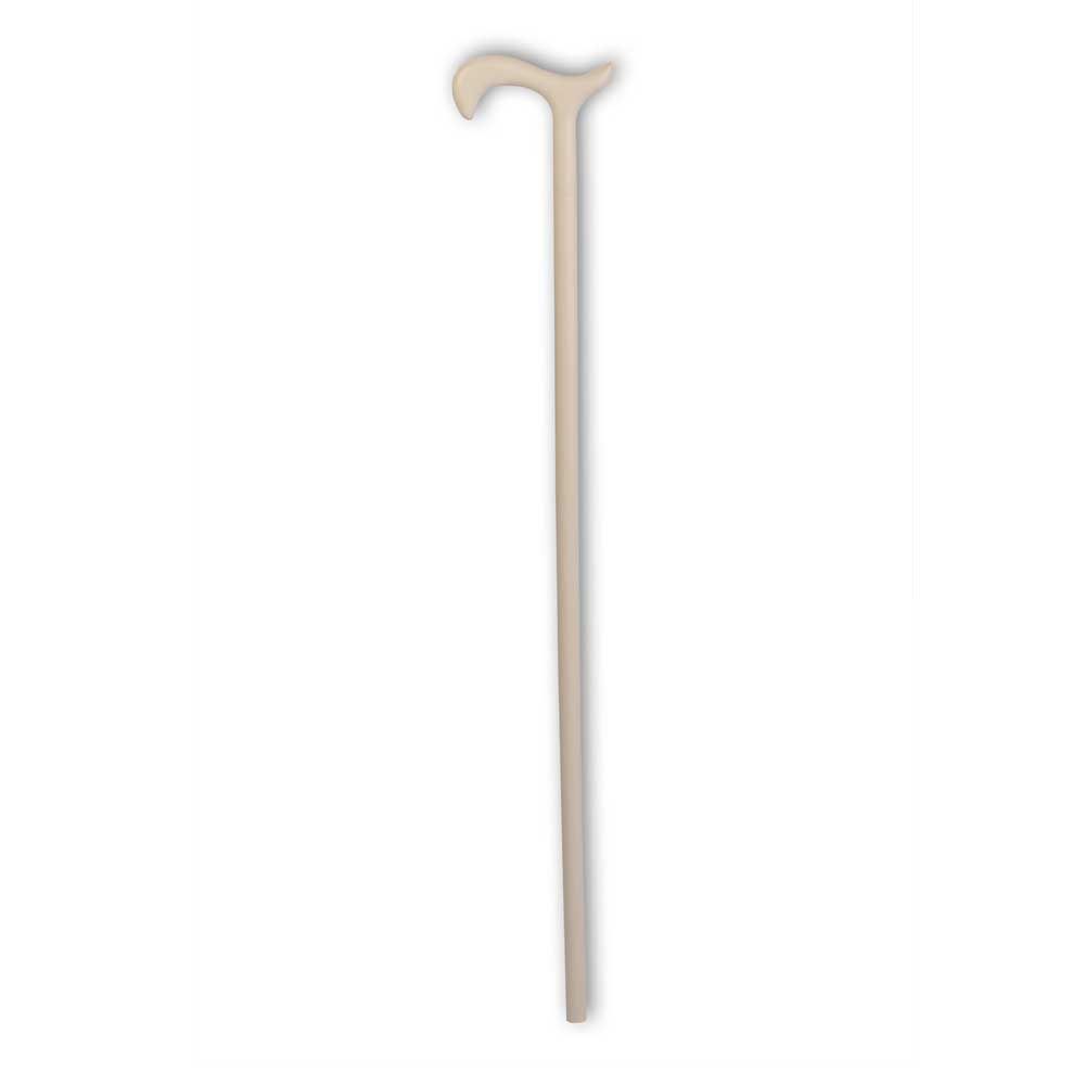 Behrend white cane, derby handle, women/men, white