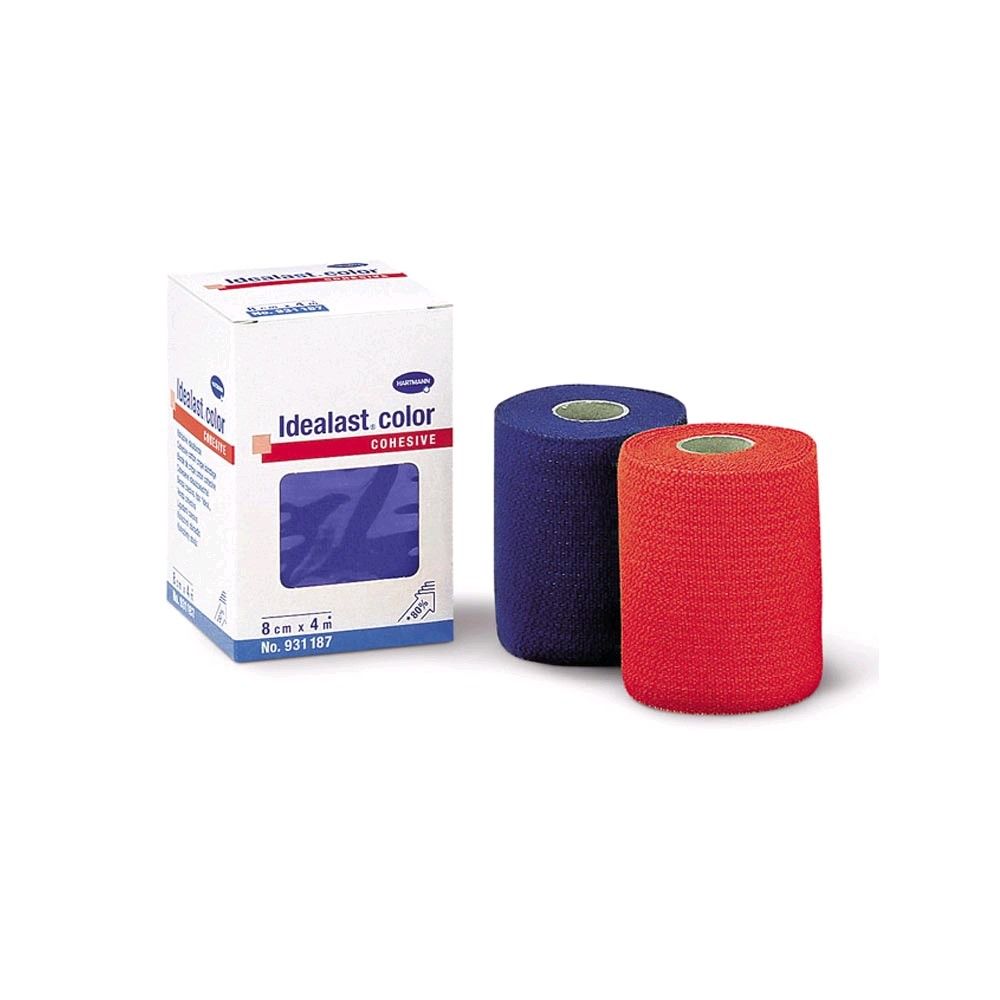 Hartmann Idealast Color Cohesive Ideal Bandage 1 item, 4 cm x 4 m, blue