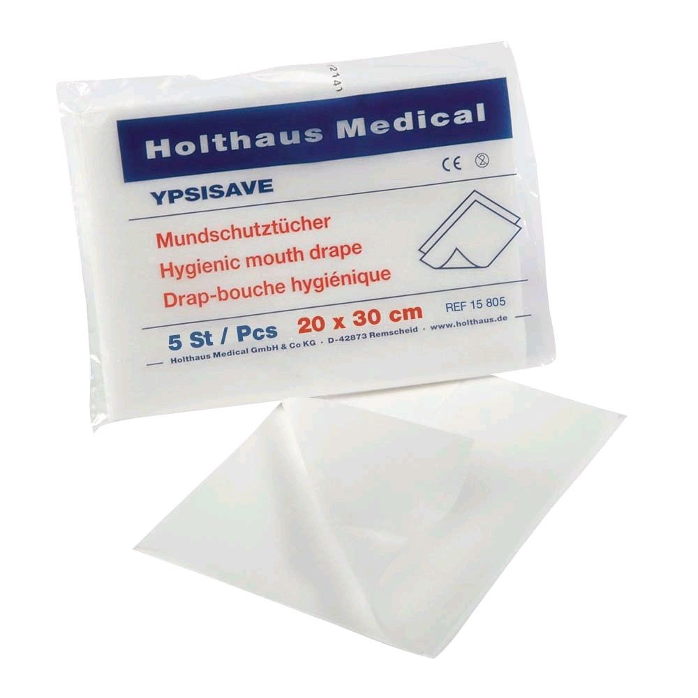 Holthaus Medical YPSISAVE mouthguard towels, respiration, 5 pieces