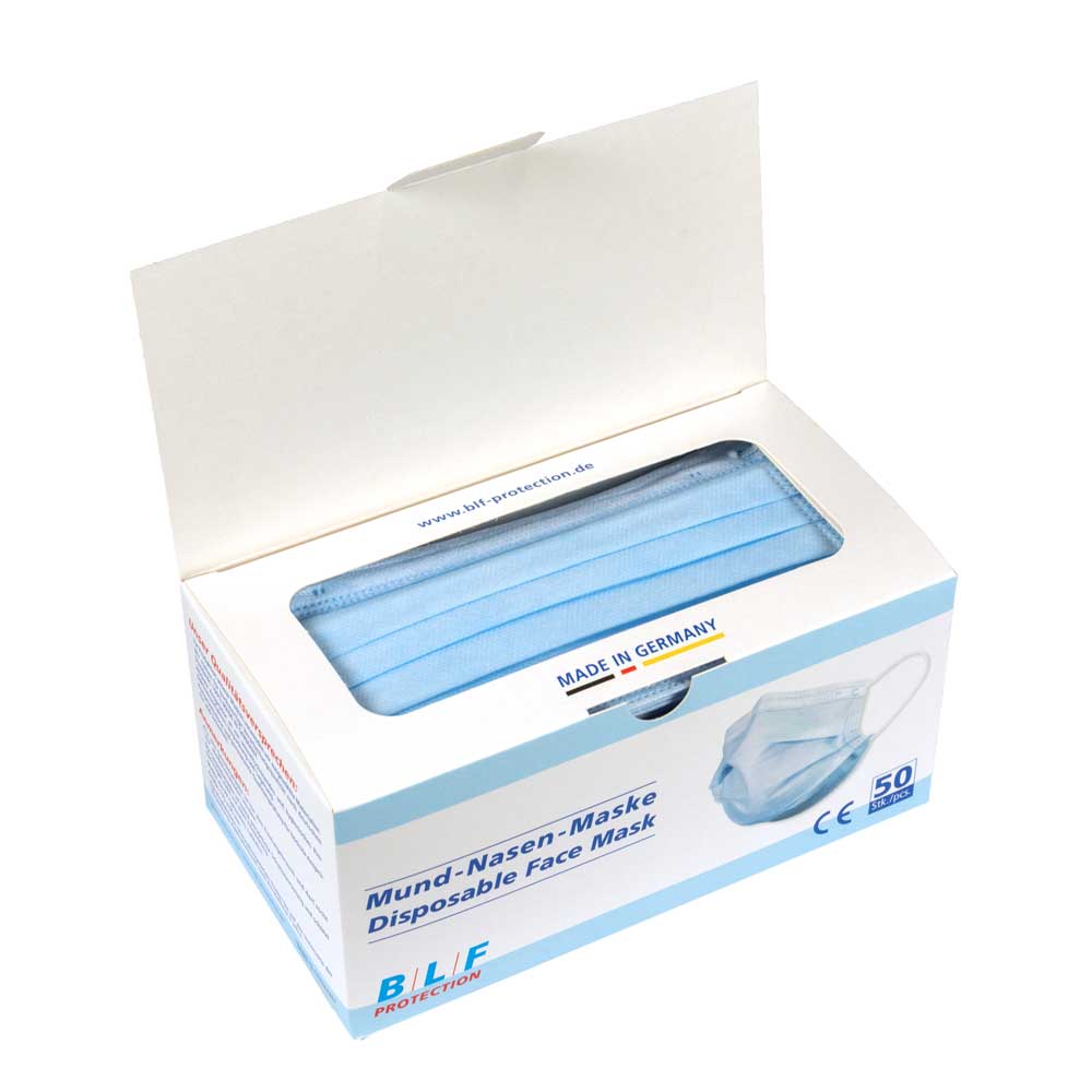 Pandemic protection set with medical masks, hand disinfection gel