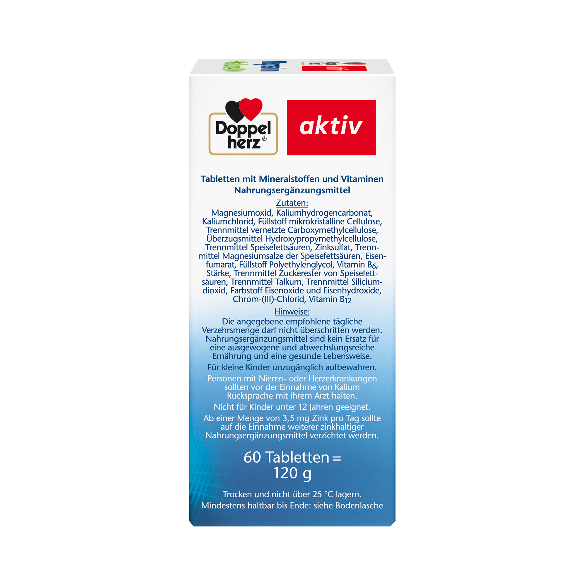 Doppelherz aktiv Magnesium 400 + Potassium, 60 Tablets