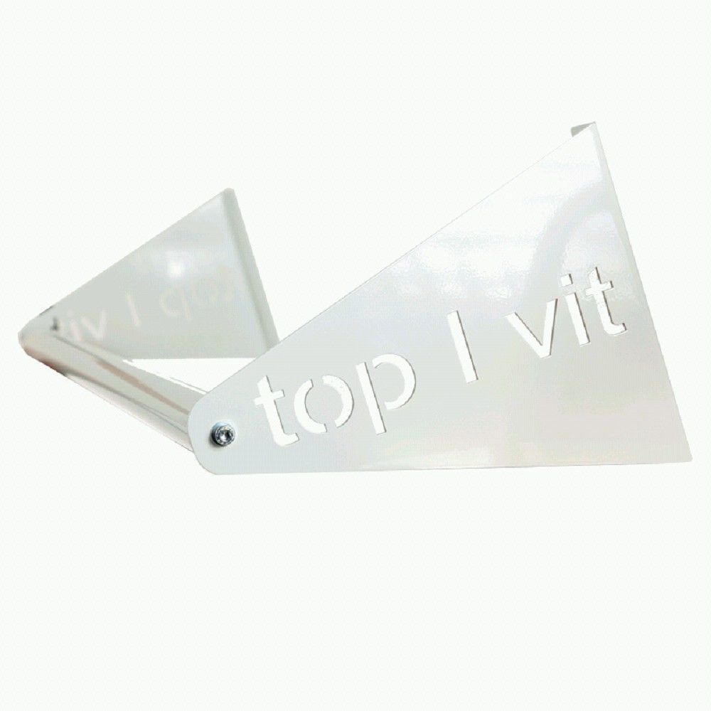 Top | VIT® mat wall bracket of Pader, support tube, 68 cm, white