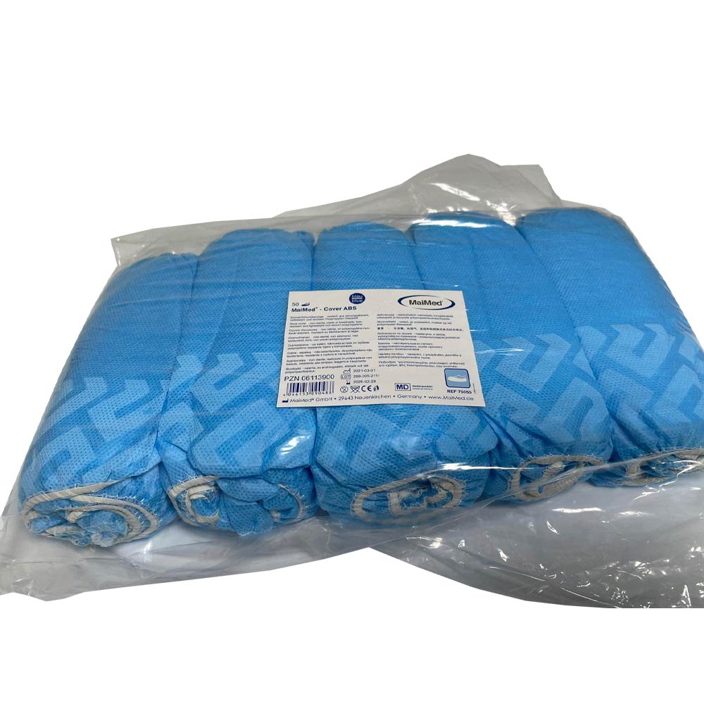 MaiMed® Cover ABS disposable shoe covers, slip-resistant, blue, 50 pcs