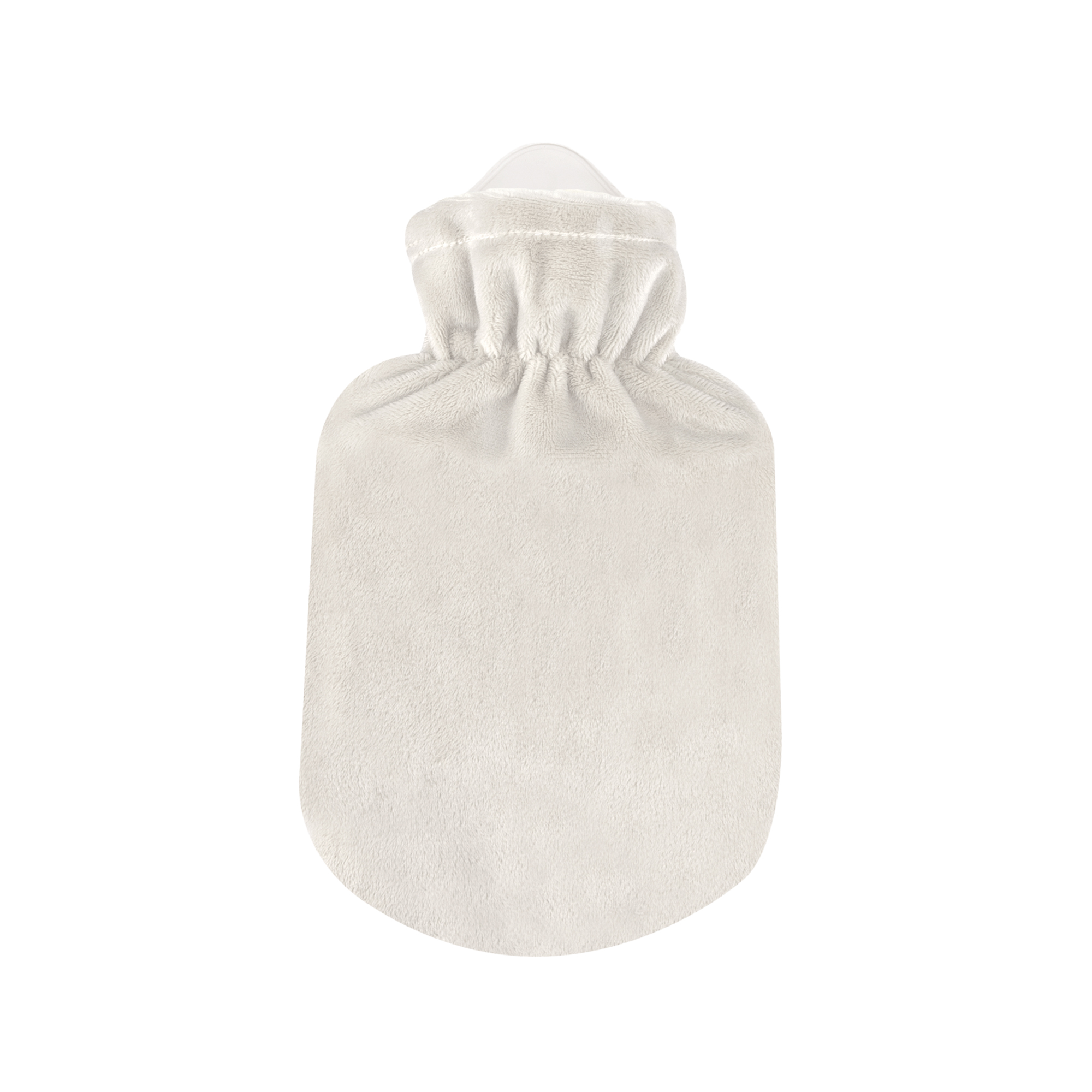 Sänger 0.8 Liter Hot Water Bottle with Velour Cover white