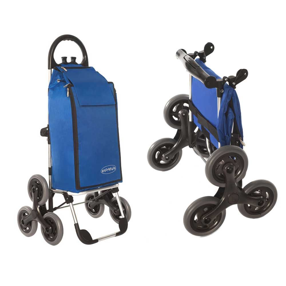 Behrend purchasing aid all-rounder, stairs, alu, folding frame, blue