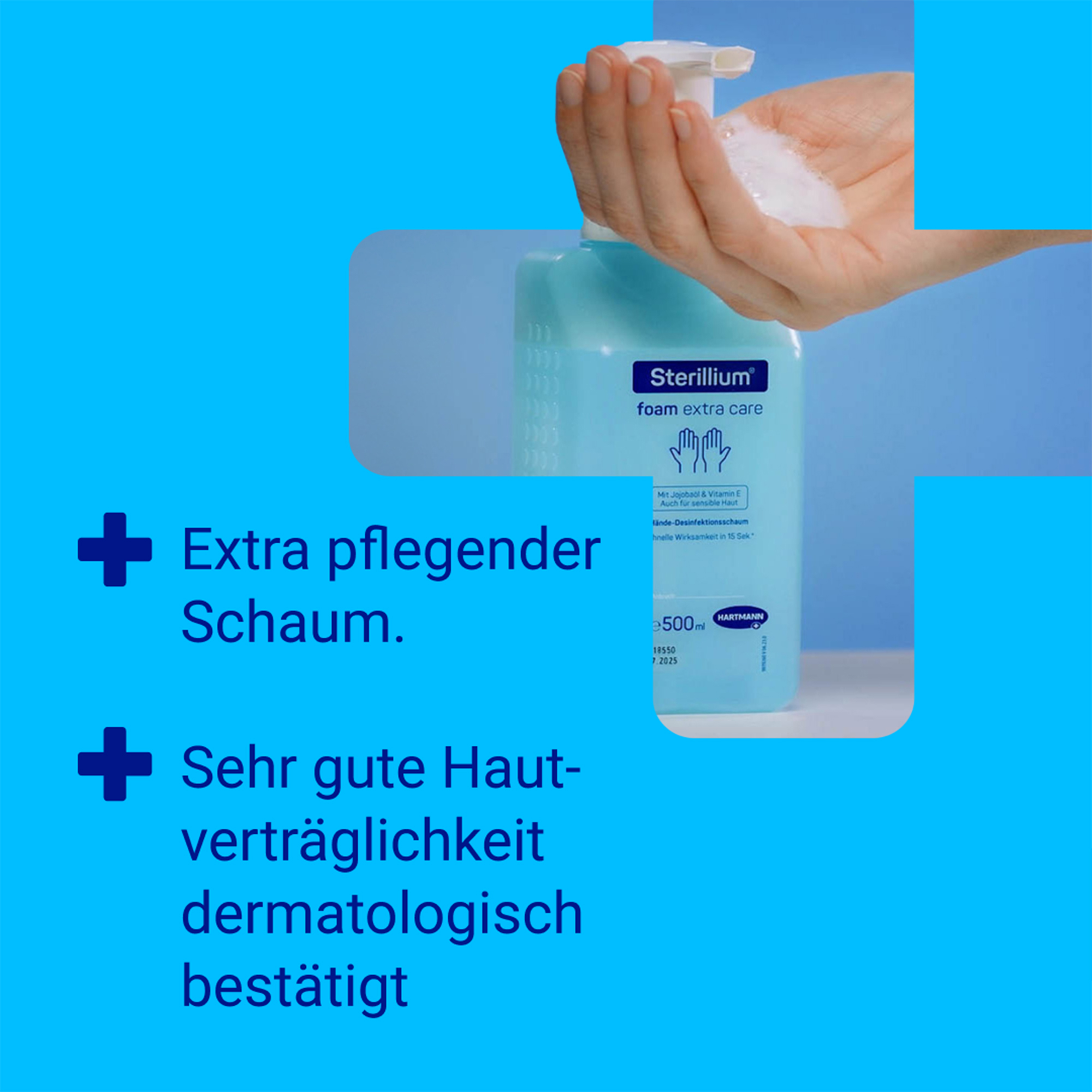 Hartmann Sterillium® foam extra care, hand disinfection foam