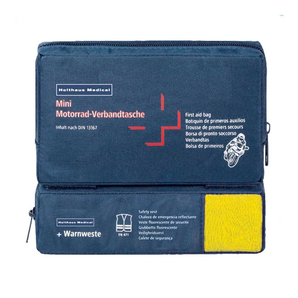 Holthaus Medical Mini Combi Motorcycle First Aid Kit, Signal Vest