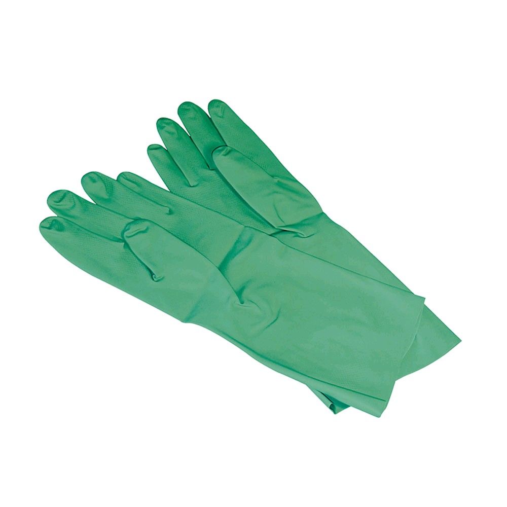 Ratiomed chemical protective gloves, nitrile, green, size M / 8, 1 pair