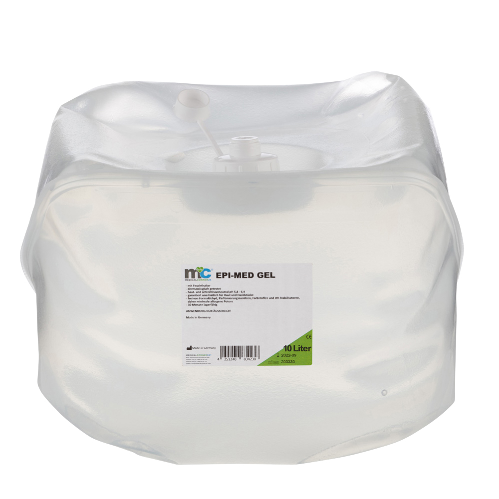 IPL Gel Epi-Med, 2 x 10 litre cubitainer and empty bottle