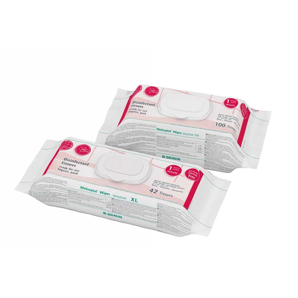B.Braun desinfactant Meliseptol® Wipes sensitive, 100 pcs