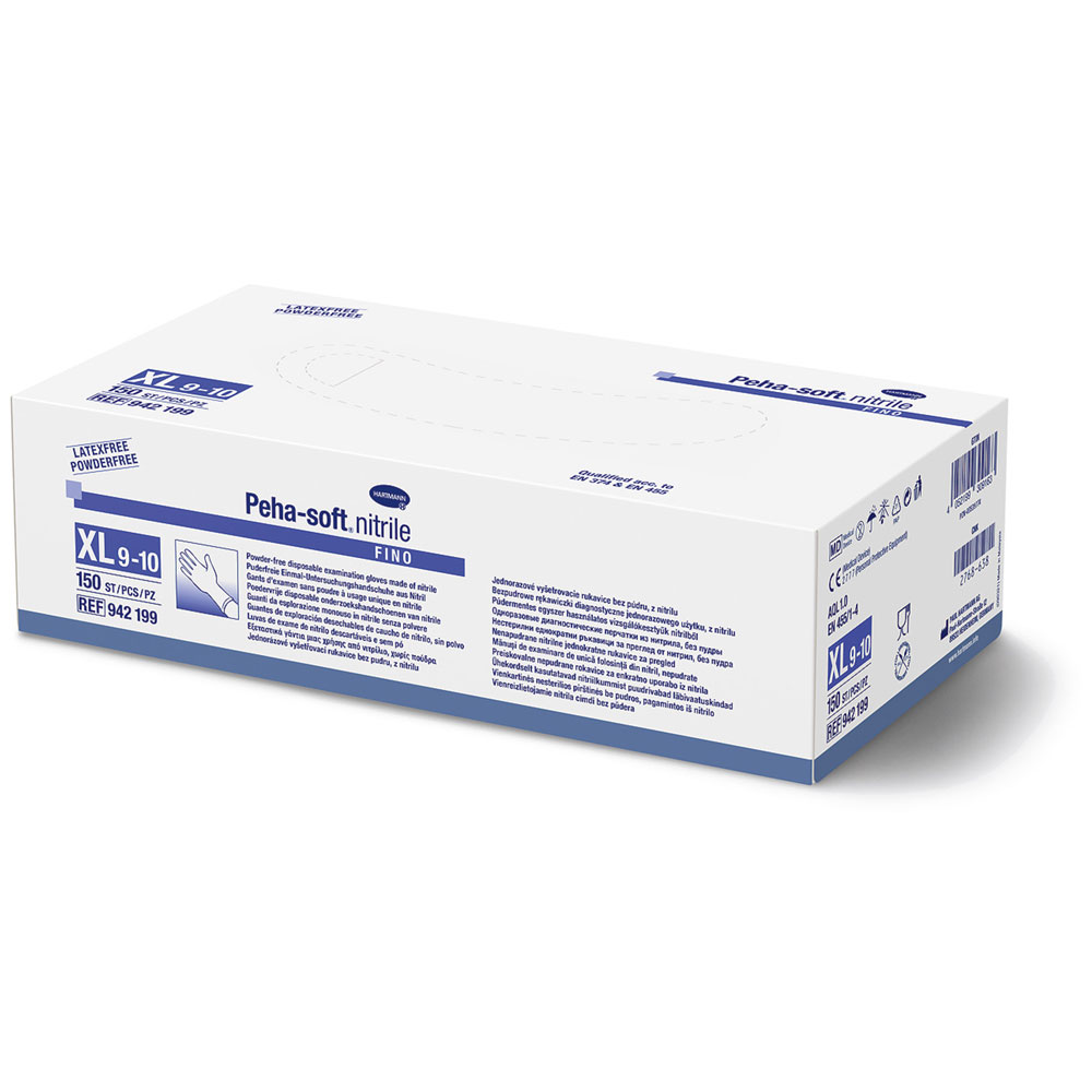 Peha-soft Nitrile Gloves by Hartmann, latex-free, 150 items, size XL