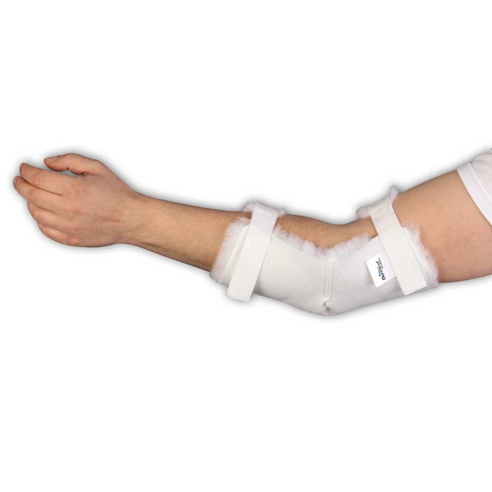 Behrend elbow pad, anti-decubitus fur, Velcro, 1 item